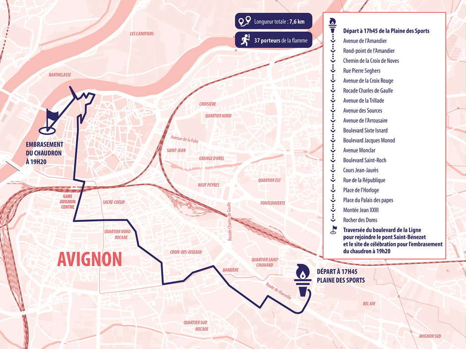 carte trajet Avignon - Agrandir l'image (fenêtre modale)