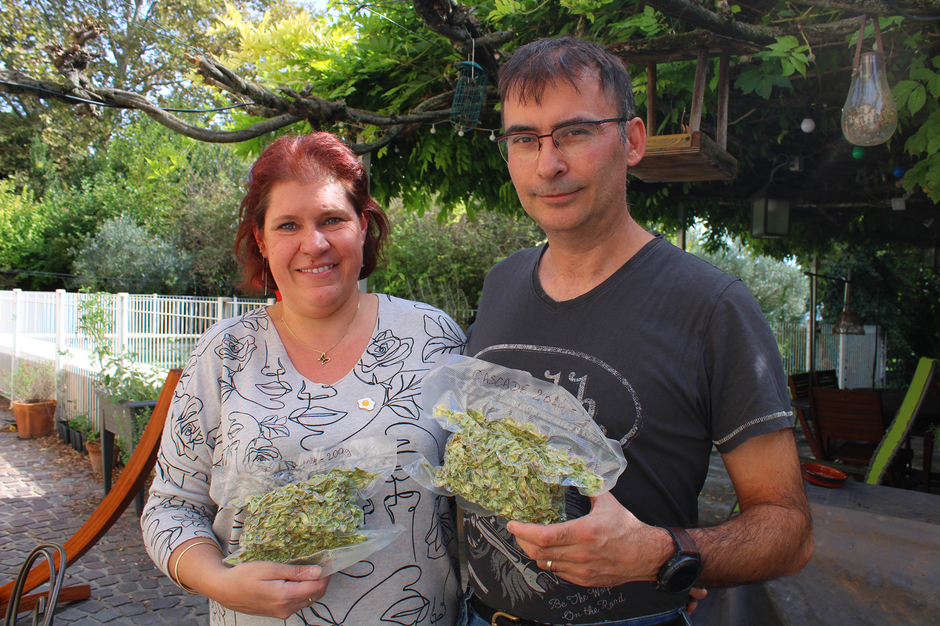 Valérie et Ghislain Sévenier comptent parmi les premiers Vauclusiens à s’être lancés dans la culture du houblon.  - Agrandir l'image (fenêtre modale)