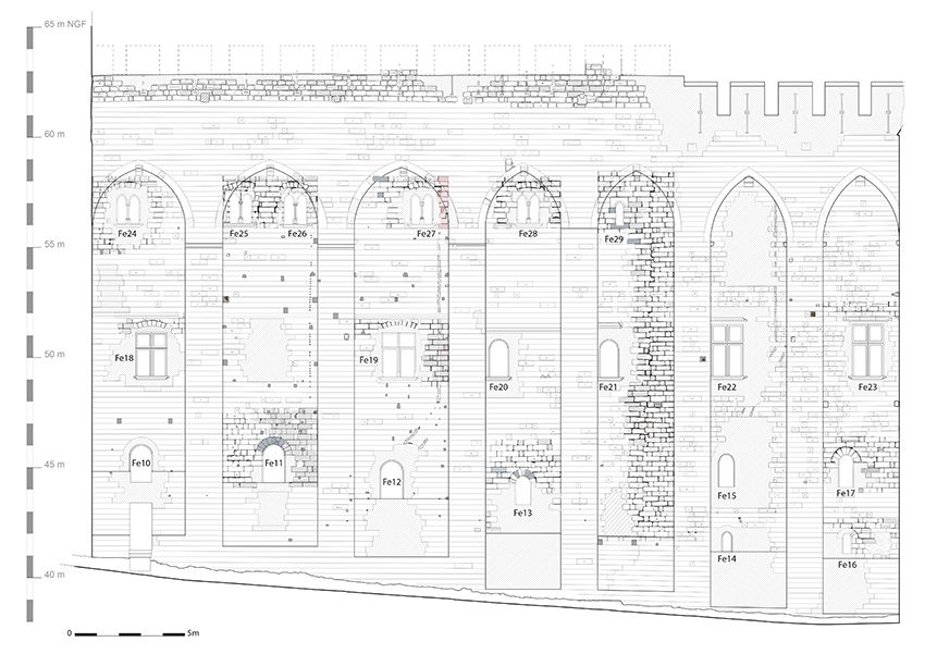 Un relevé de détail réalisé par les archéologues. - Agrandir l'image (fenêtre modale)