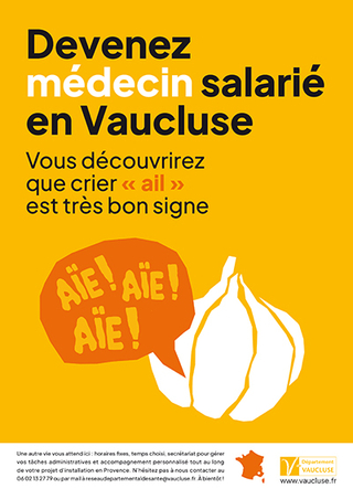 Visuel campagne de recrutement de médecins