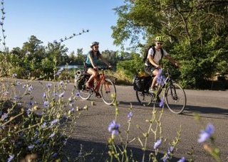 Deux cyclistes sur une route