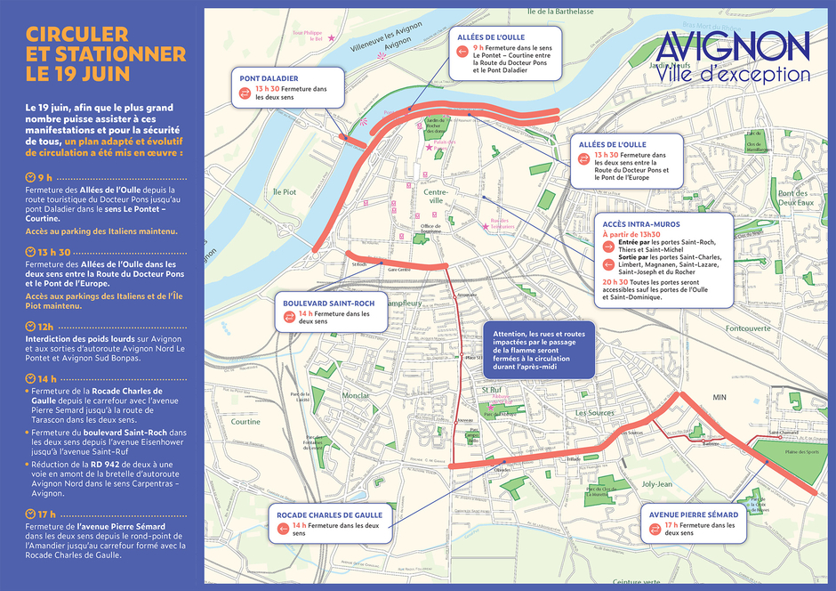 carte cirlation Avignon le 19 juin 2024 - Agrandir l'image (fenêtre modale)